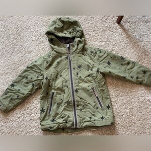 Hanna Andersson kids Green Star Print Jacket